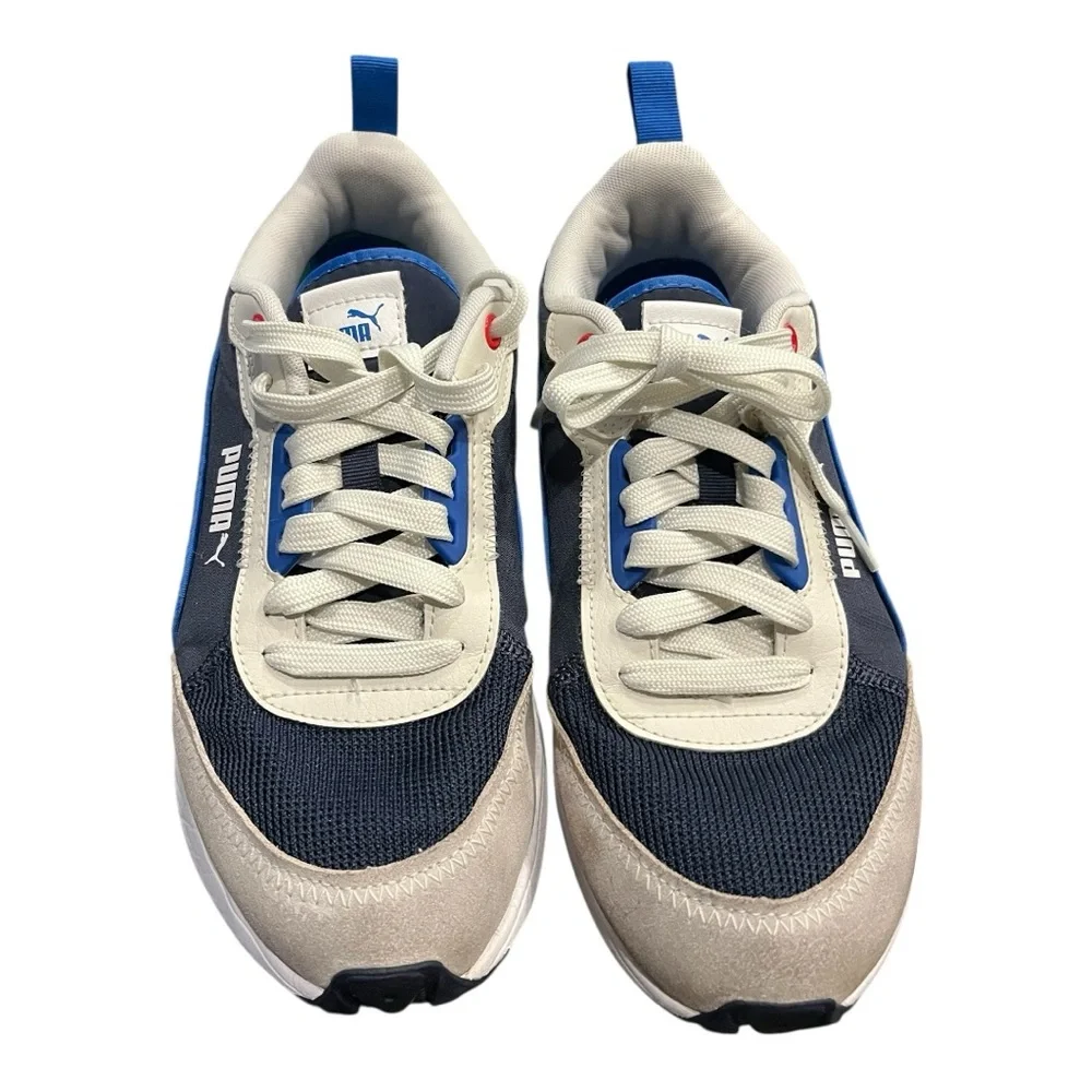 PUMA R22 Men’s Size 8  or Women’s 9.5 Blue/White/Gray/Red‎ – Athletic Lifestyle
